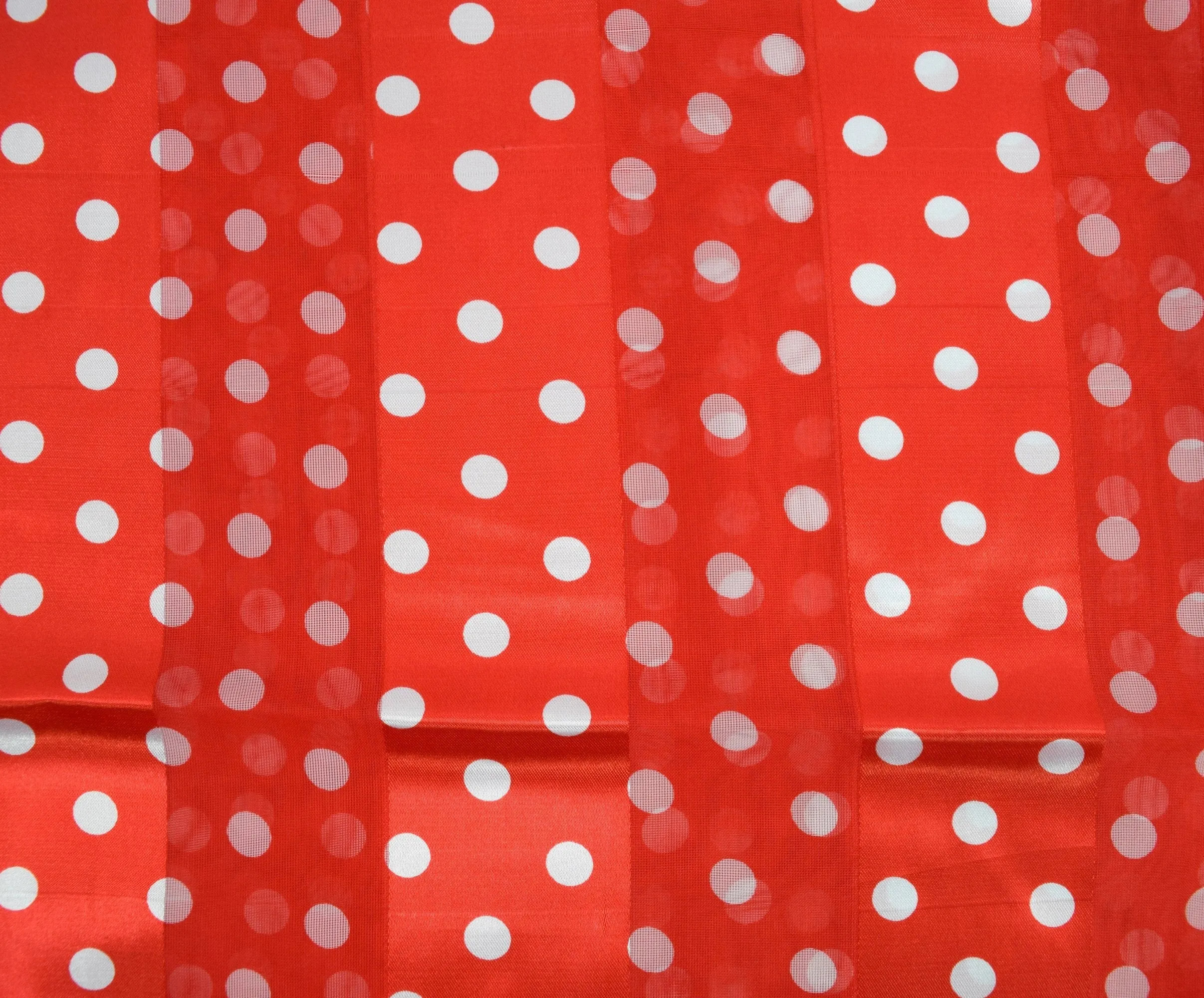 50's Style Retro Vintage Pinup Red Polka Dot love Satin Stripe Scarf Headband