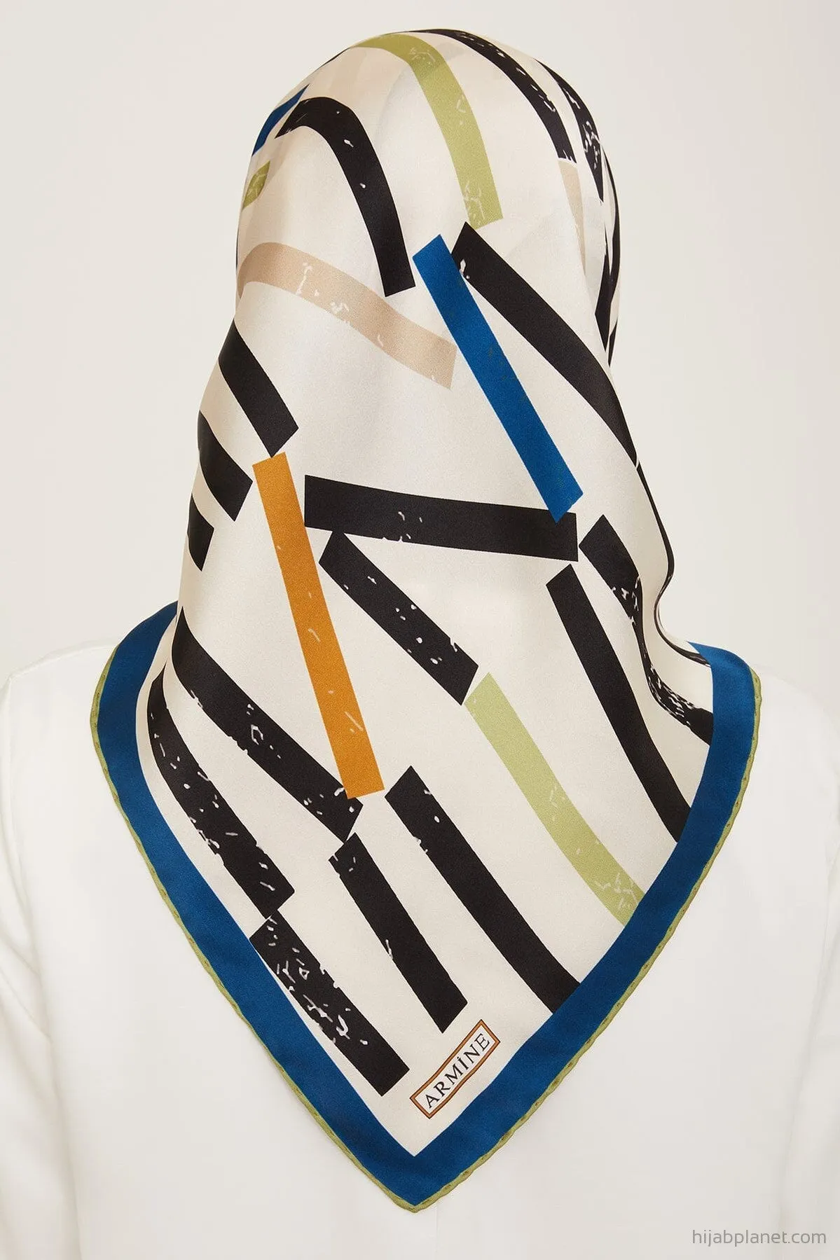 Armine Geometric Silk Scarf #85