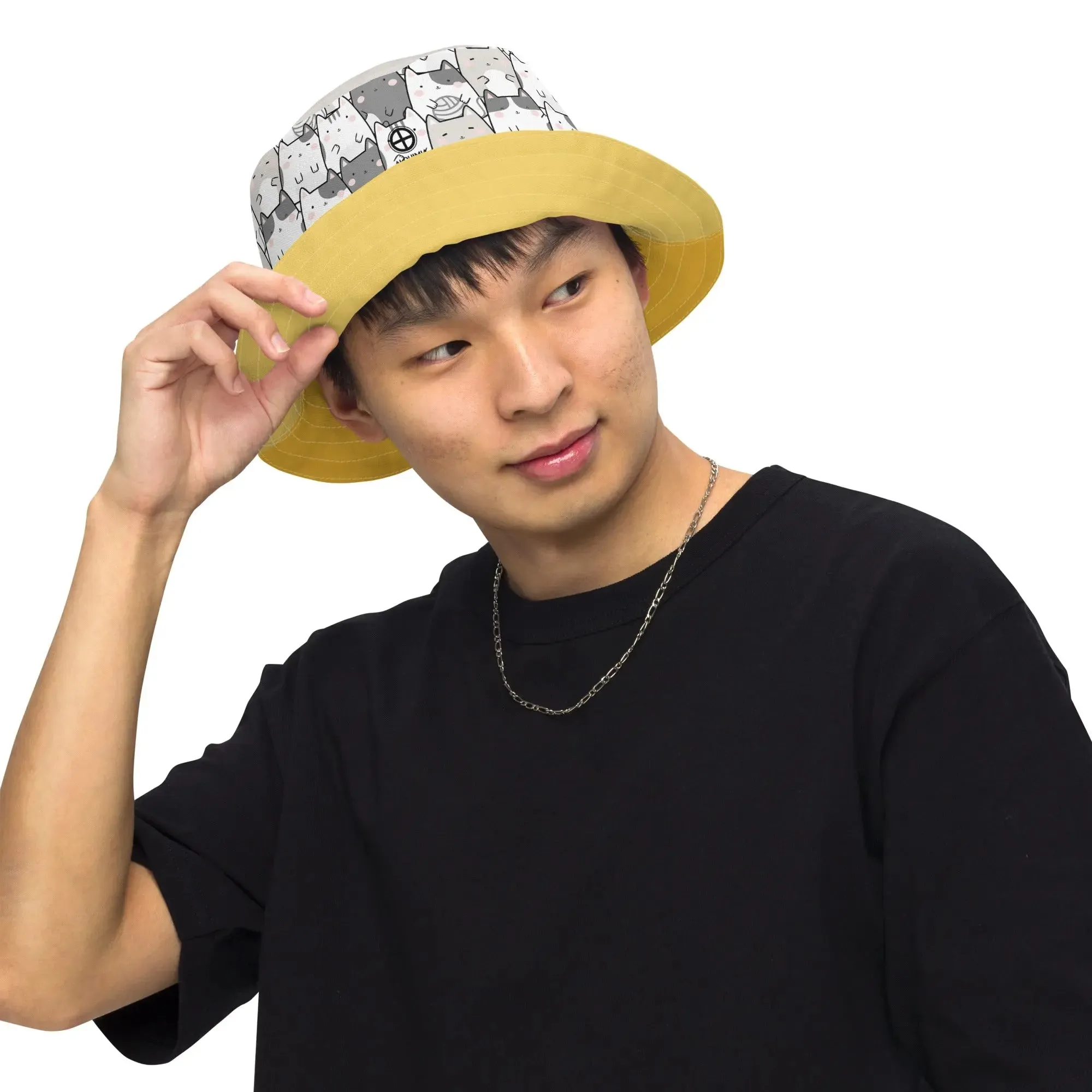 Bucket Hat, reversible "Mixed Cats"