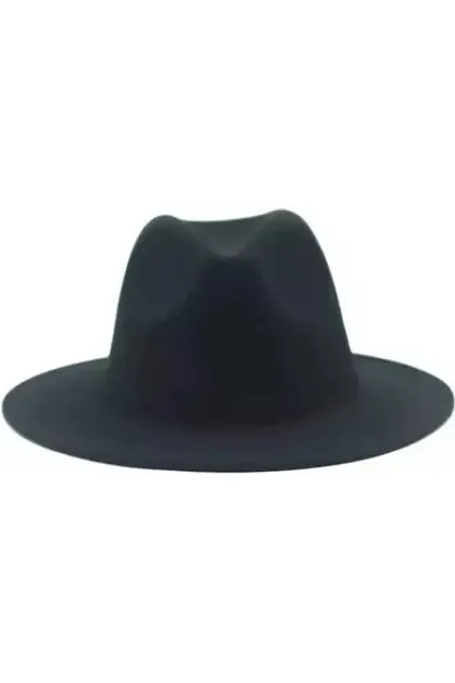 Charcoal Black Fedora hat