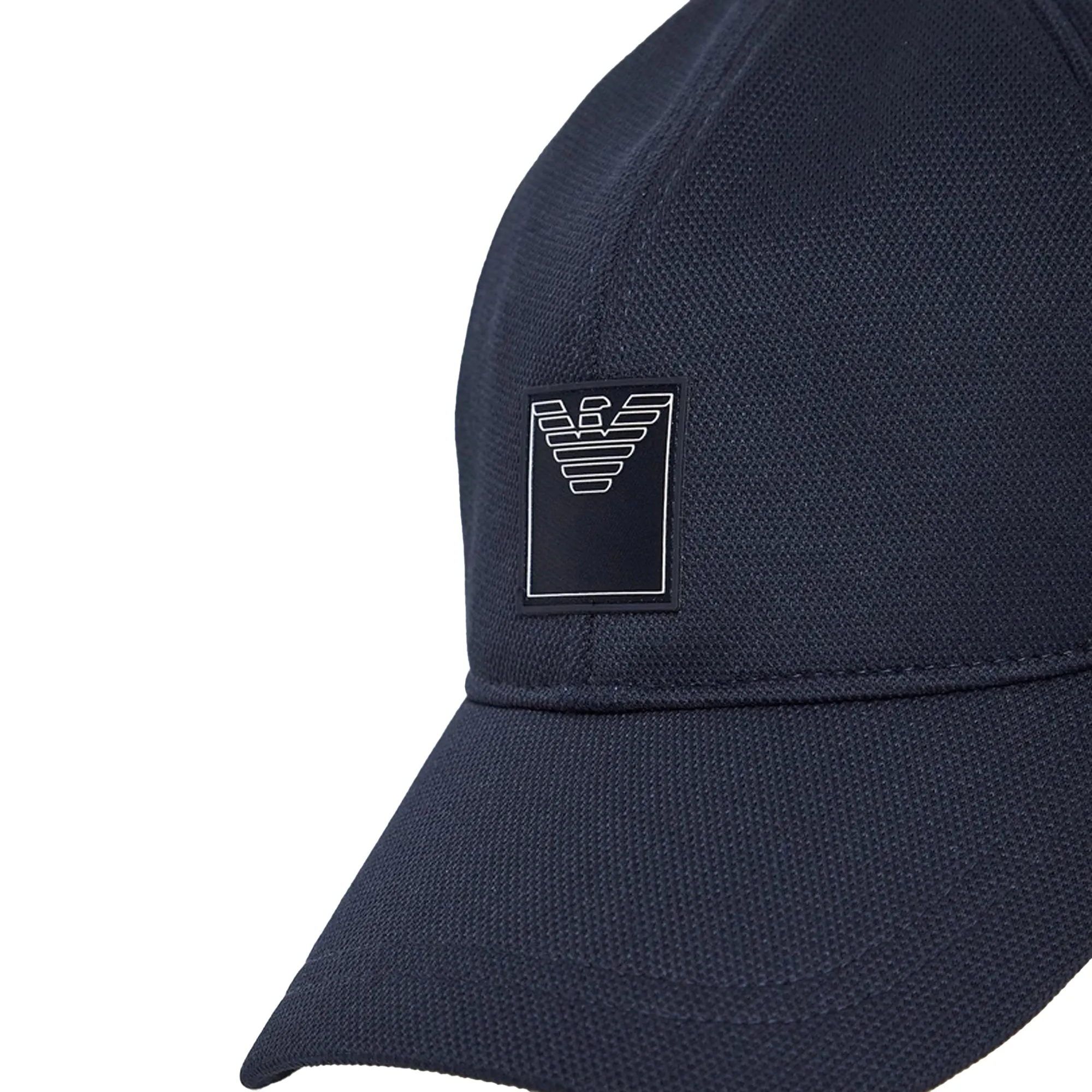 Emporio Armani Woven Beach Piquet Baseball Cap Armani Blue