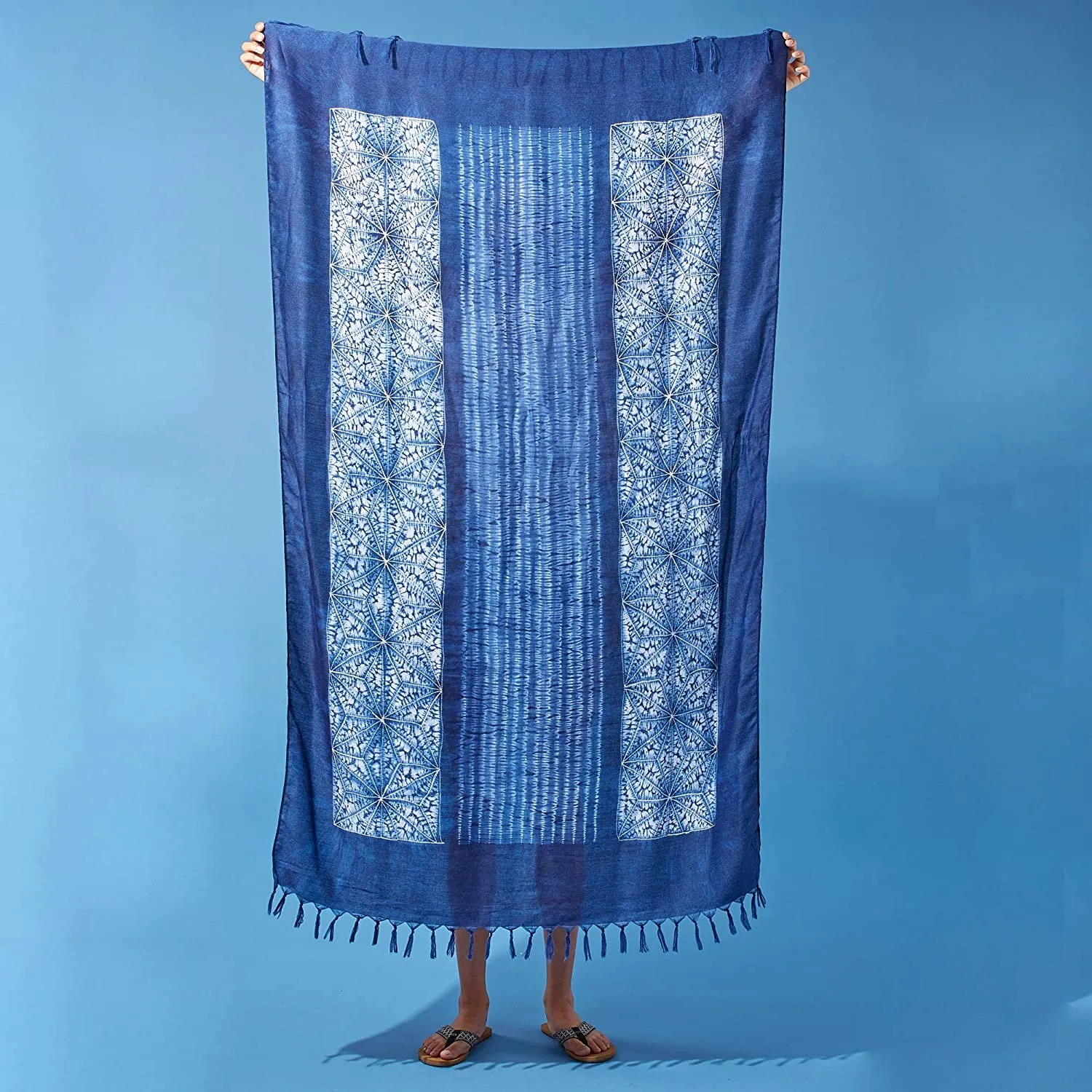 Indigo Kaleidoscope Scarves