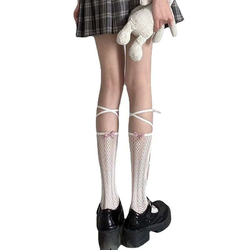 Japanese Lolita Lace Fishnet Socks