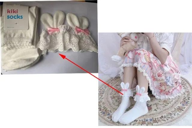 Kawaii Bunny Bow Socks