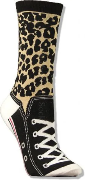 Leopard Sneaker Socks (Women's)