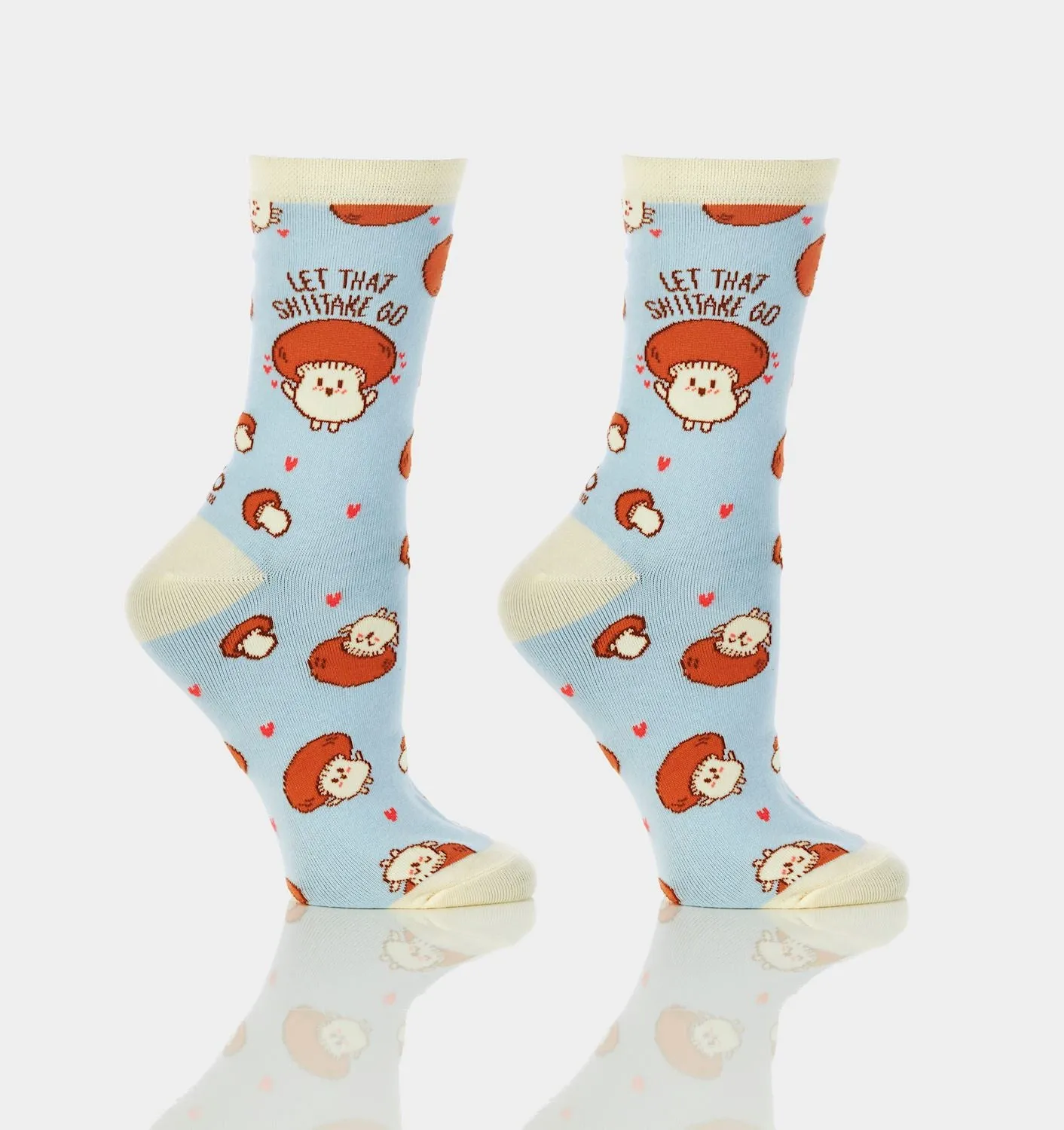 Let the Shitake Go Women's Crew Socks