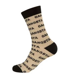 Metallic Gold Gangsta Socks (Unisex)