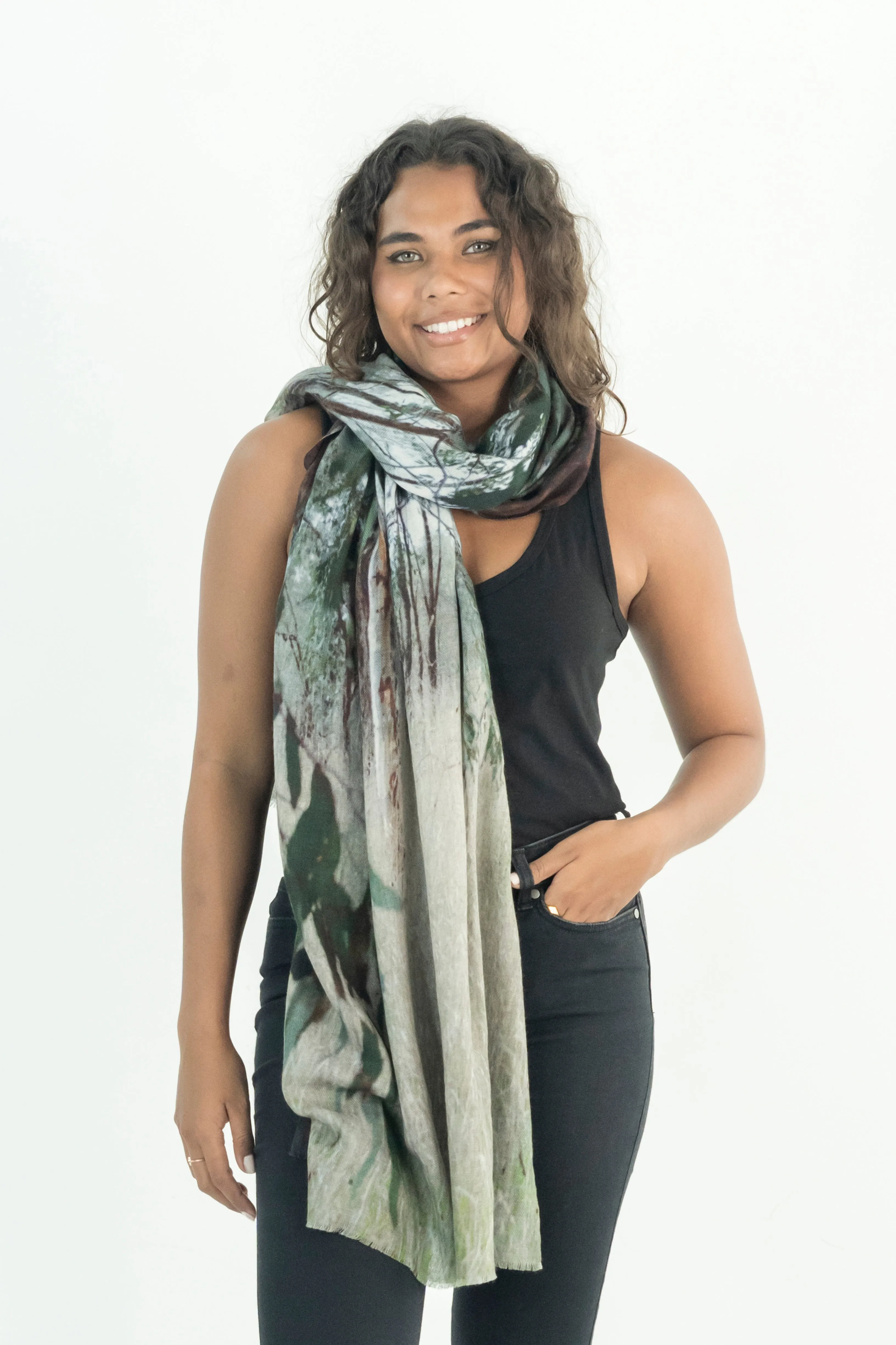 NATIVE BUSHLAND WOOL & SILK SCARF