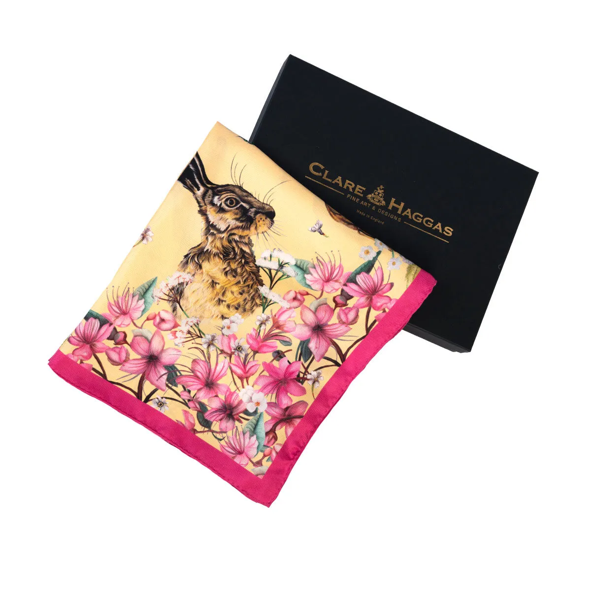 Oopsie Daisy Buttermilk Large Square Silk Scarf