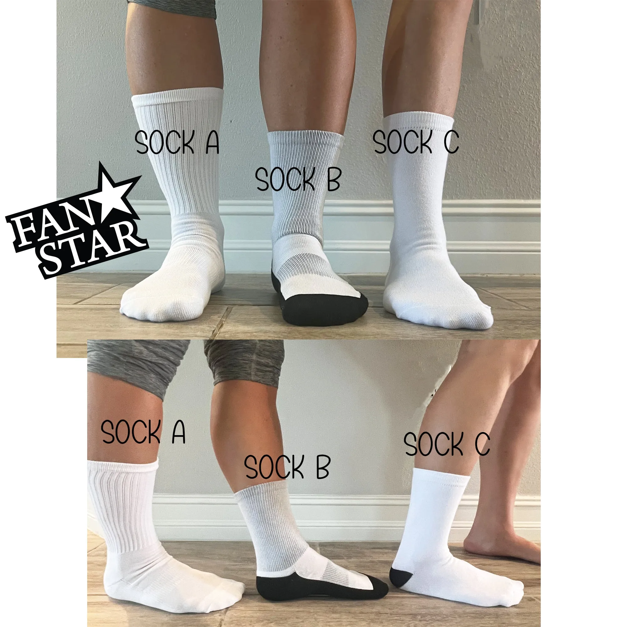 Personalized Rainbow Crew Socks