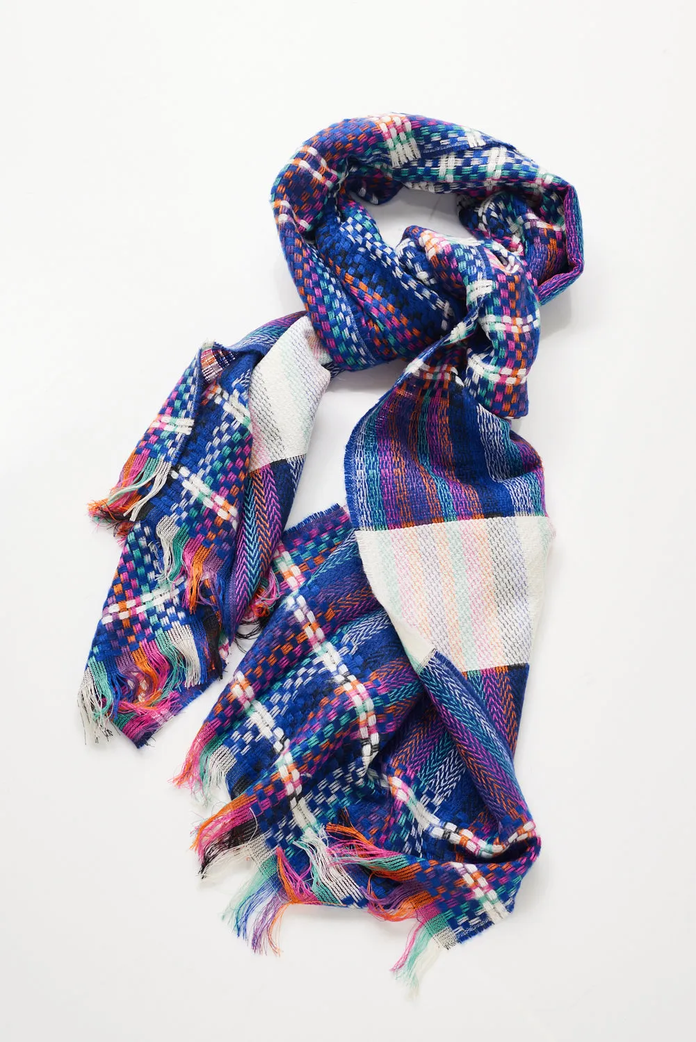 Shay Scarf - Royal Blue/Multi