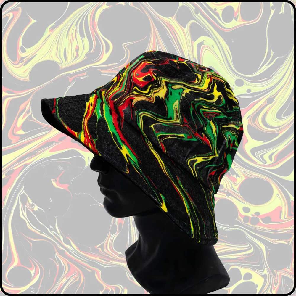 Spit Fire RGB Hydro-Dipped Bucket Hat