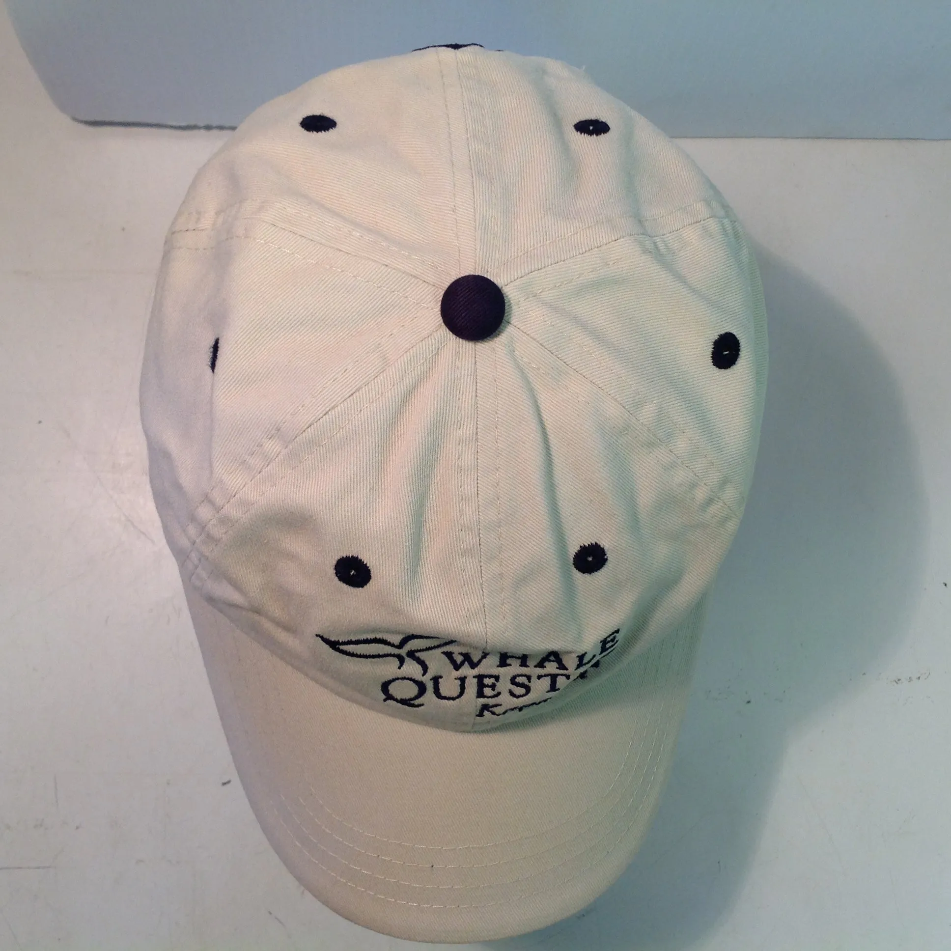 Vintage Imperial Headwear Kapalua Whale Quest Hawaii Golf Souvenir Beige Baseball Cap