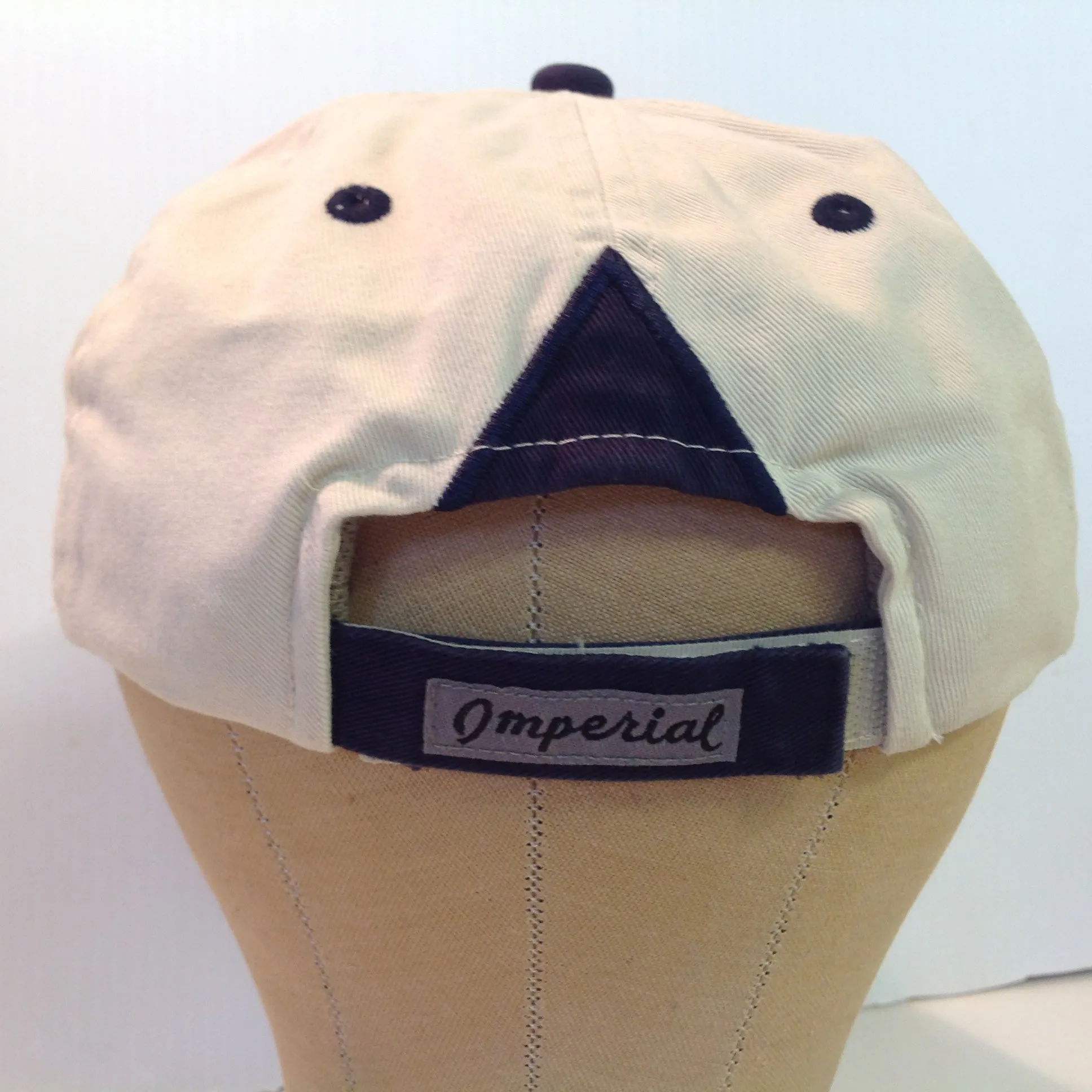Vintage Imperial Headwear Kapalua Whale Quest Hawaii Golf Souvenir Beige Baseball Cap