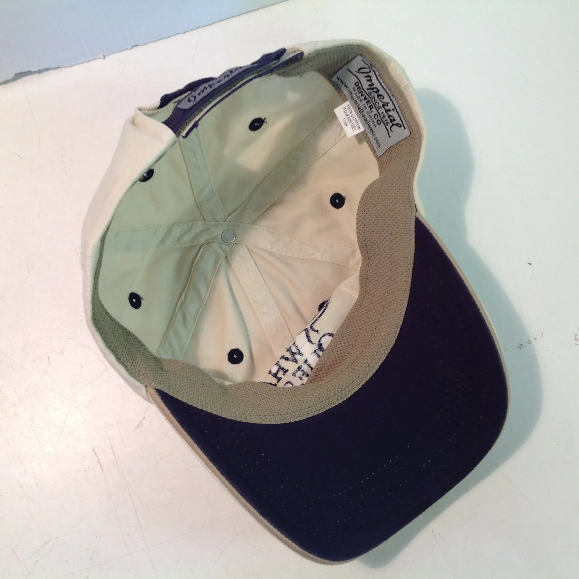 Vintage Imperial Headwear Kapalua Whale Quest Hawaii Golf Souvenir Beige Baseball Cap