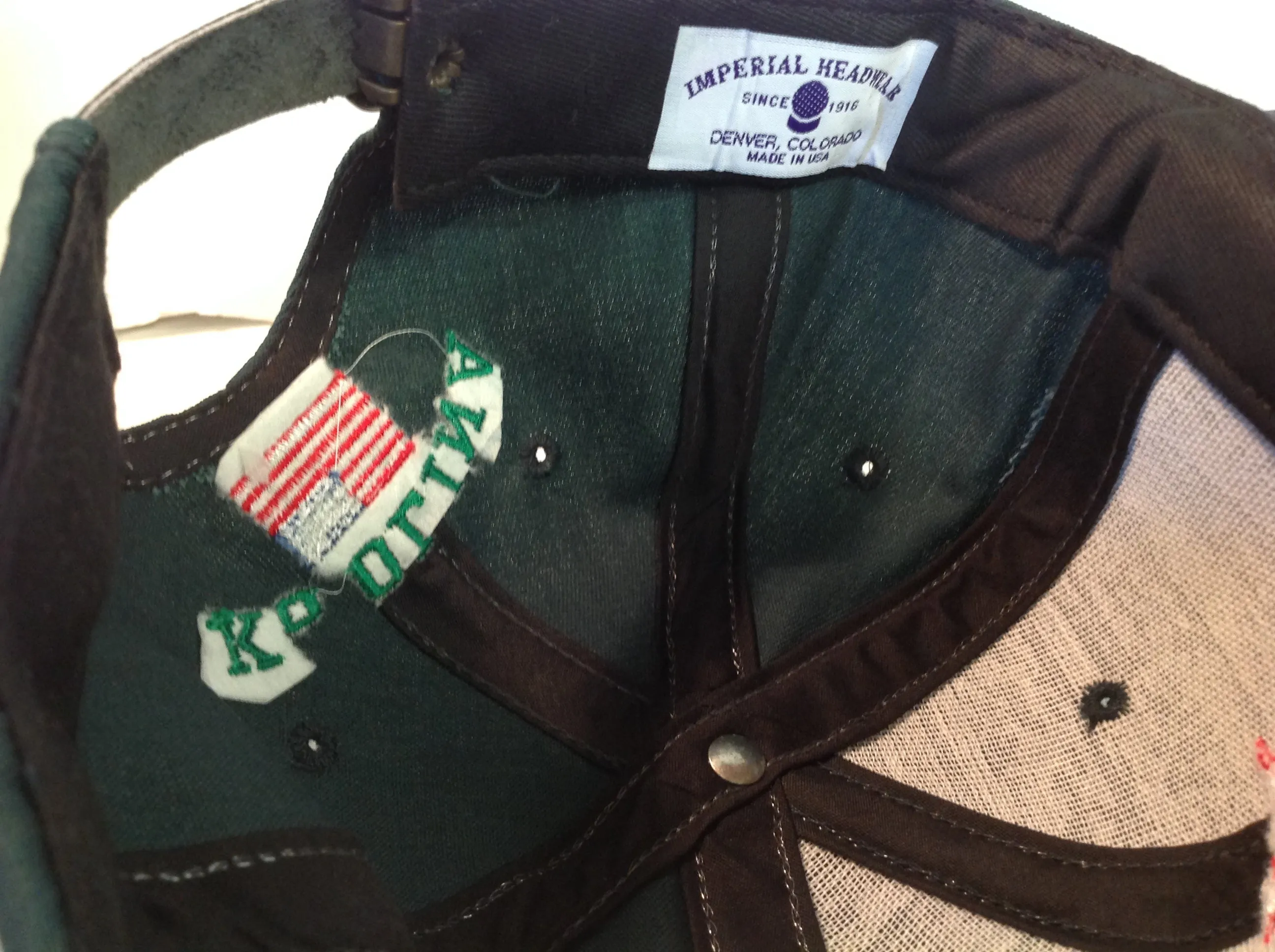 Vintage Imperial Headwear Ko Olina Golf Souvenir Green Baseball Cap